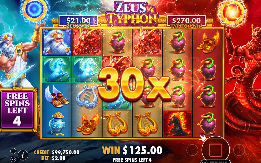 Free Spins round with special reel set and GOD MULTIPLIER